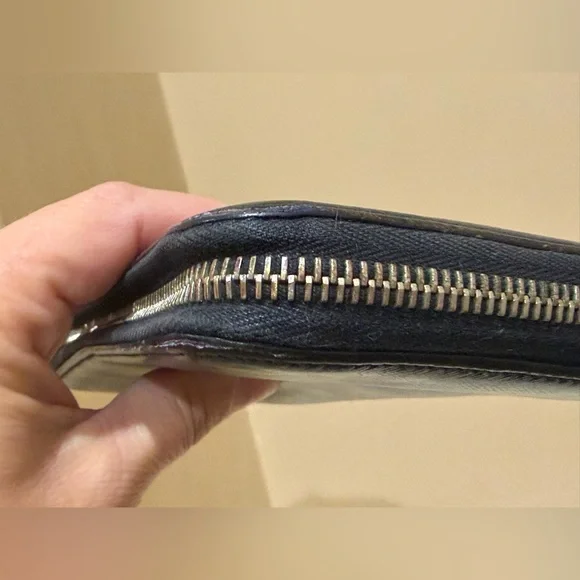 Prada Saffiano Leather Long Black Zippy Wallet - Picture 5 of 16